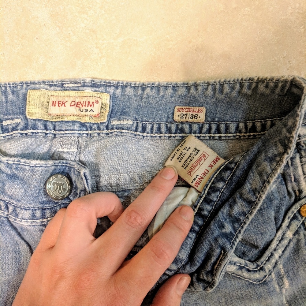 Mek Miss Me Jeans Demin extra long flare - Picture 3 of 6